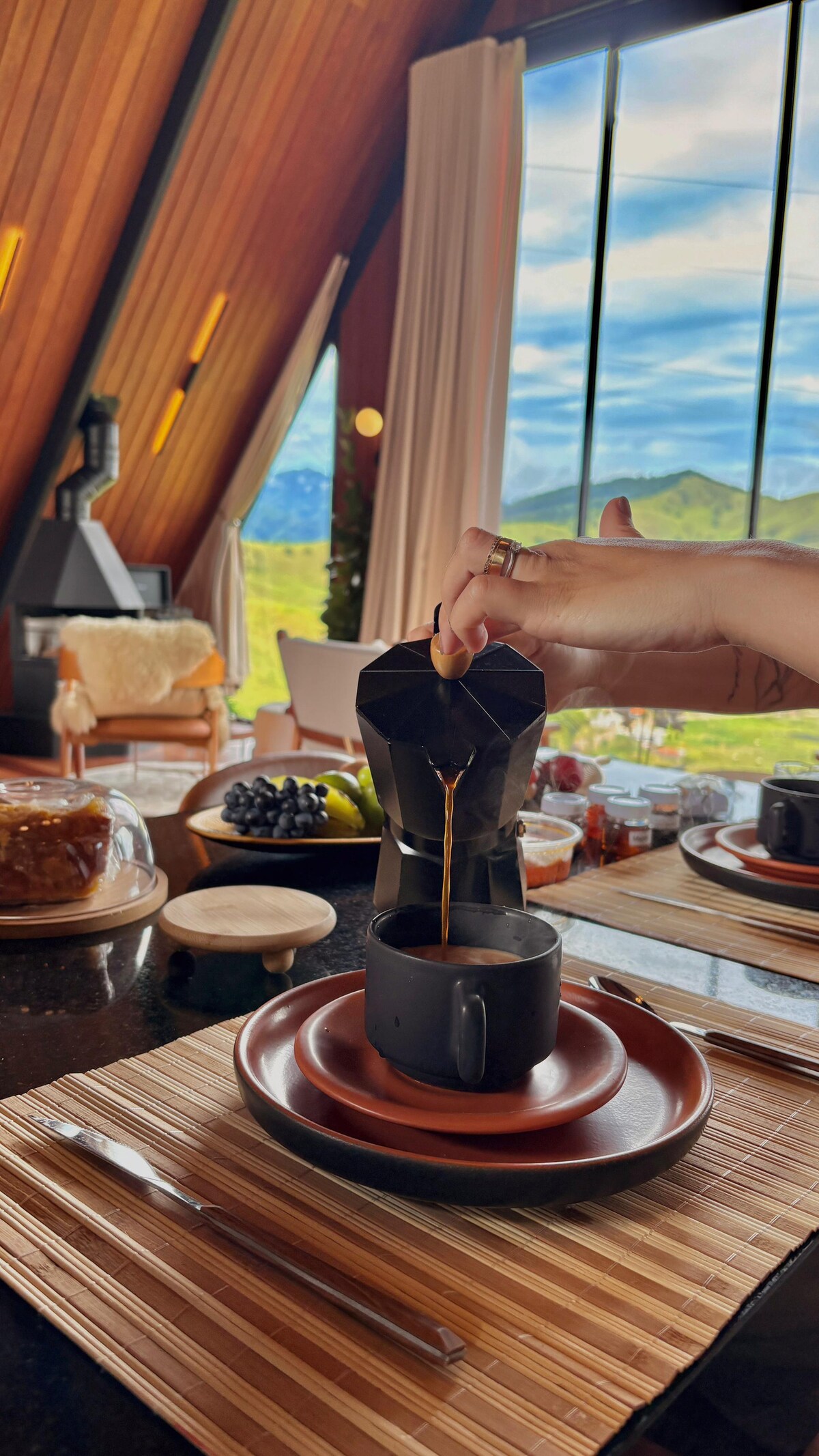 Cesta de café da manhã