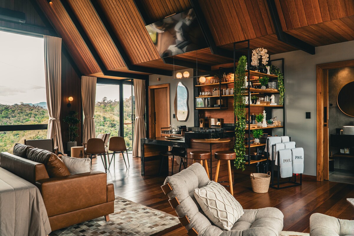 Detalhe da arquitetura em madeira